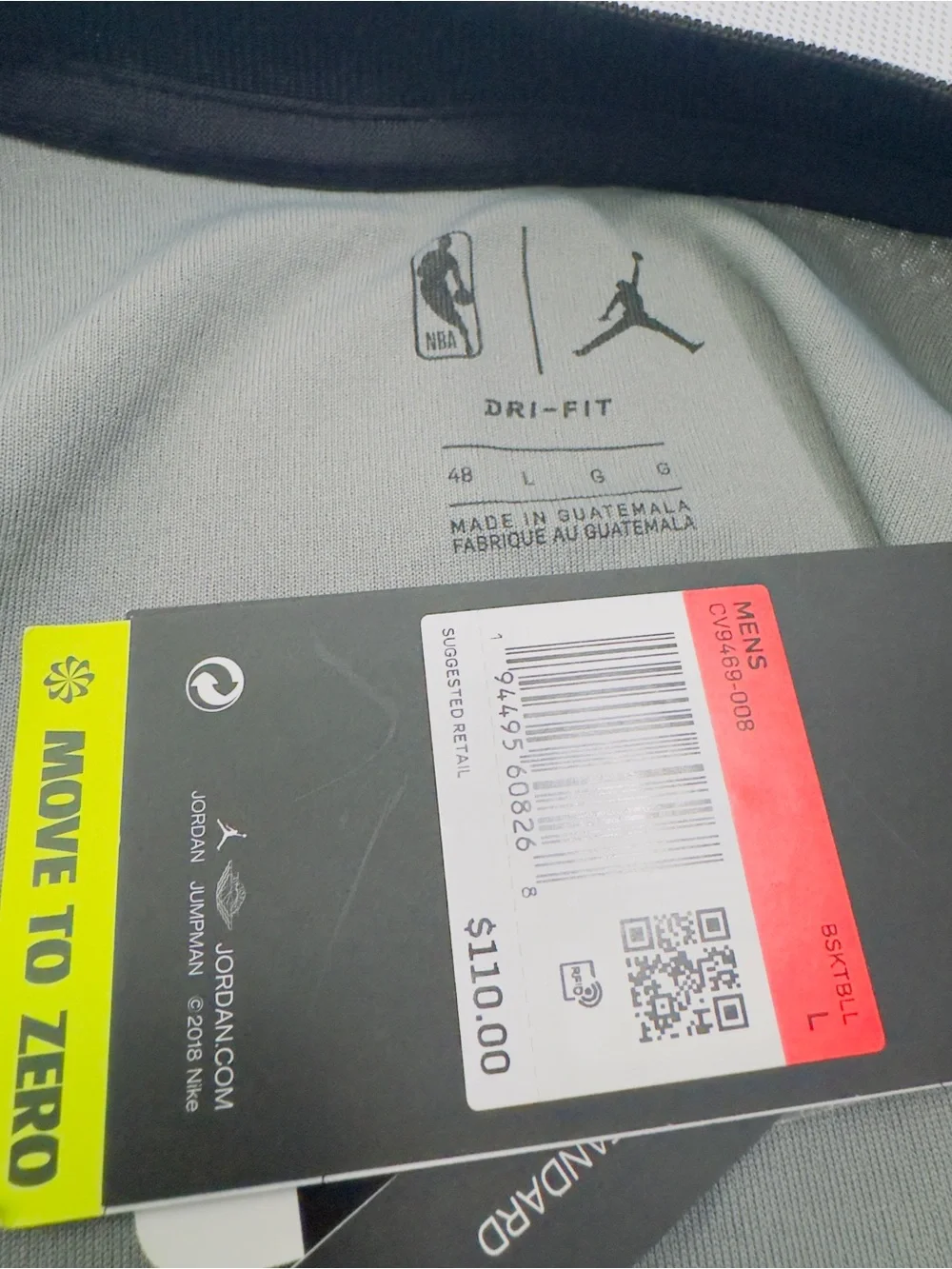 Jordan x NBA BKLYN #11 Grey Basketball Jersey